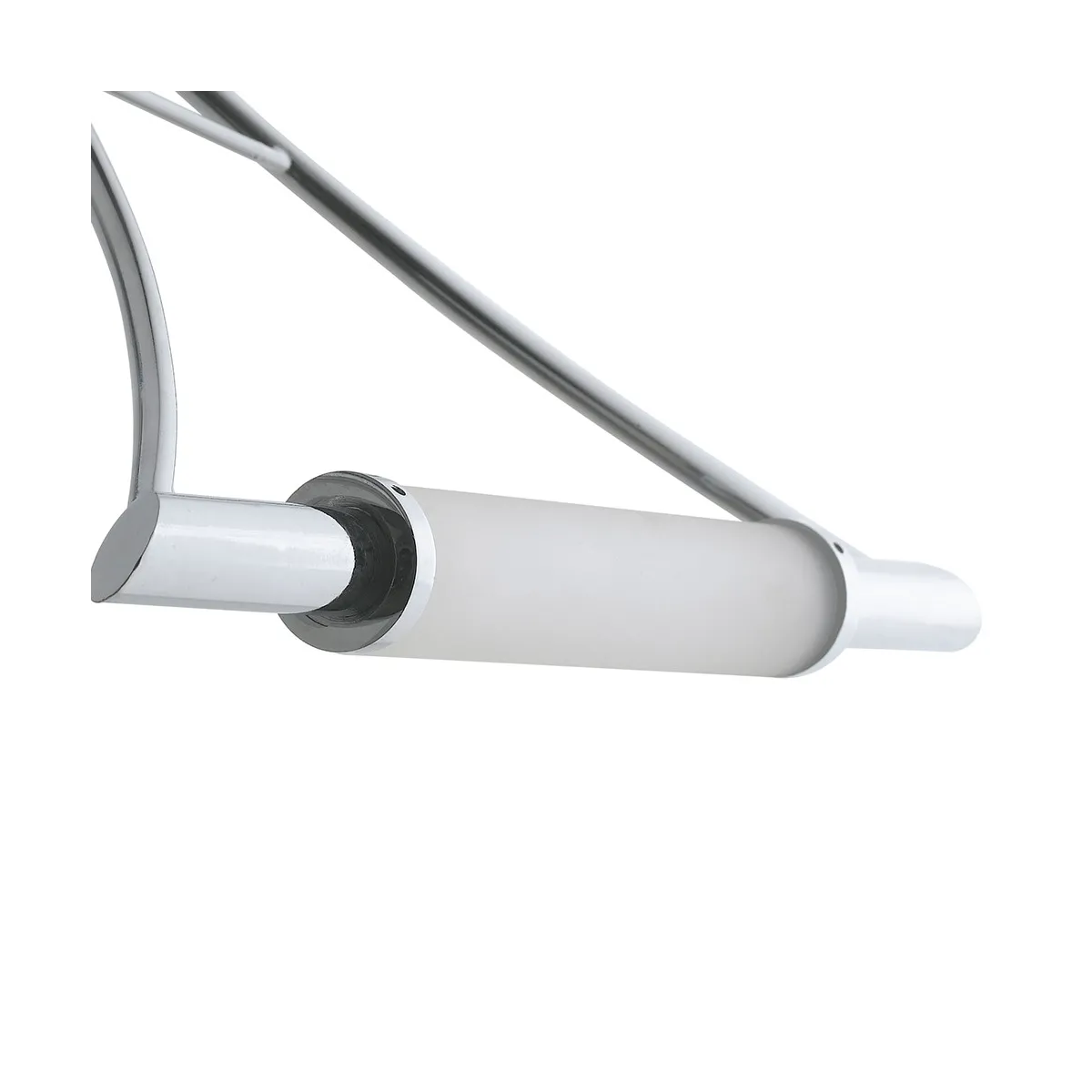 ET verstellbare Wandleuchte aus Metall mit Glasdiffusor und Chromoberflächen 1xR7s max. 120W 29,5 x 24Hcm
